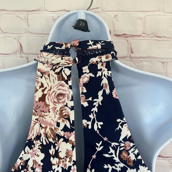 B.Darling floral fit & flare sleeveless mini dress size 1/2 - Picture 7 of 11